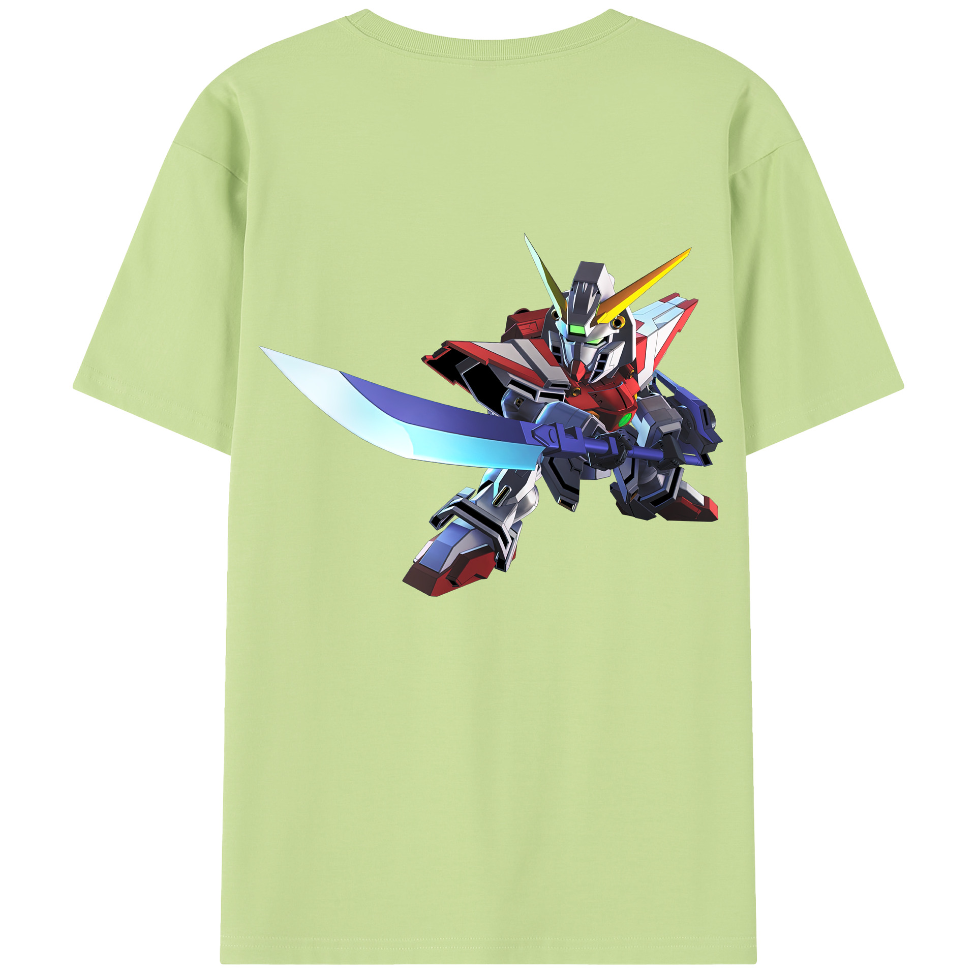 （画像用） 機動戦士ガンダム Mobile Suit Gundam 綿100％半袖Tシャツ（背面プリント）